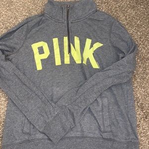 Victoria Secret Pink brand 1/4 zip sweatshirt